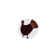 Turkey 1  Mini Button Magnet by Thanksgivukkah