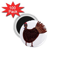 Turkey 1 75  Button Magnet (100 Pack)