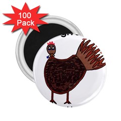 Turkey 2 25  Button Magnet (100 Pack)