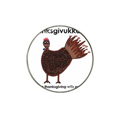 Turkey Golf Ball Marker (for Hat Clip) by Thanksgivukkah