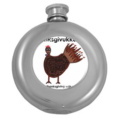 Turkey Hip Flask (round) by Thanksgivukkah