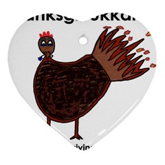 Turkey Heart Ornament (two Sides)