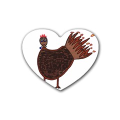 Turkey Drink Coasters (heart) by Thanksgivukkah