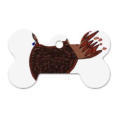 Turkey Dog Tag Bone (one Sided) by Thanksgivukkah