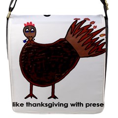 Turkey Flap Closure Messenger Bag (small) by Thanksgivukkah