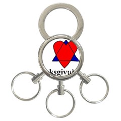 Heartstar 3-ring Key Chain