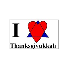 Heartstar Sticker (rectangle) by Thanksgivukkah