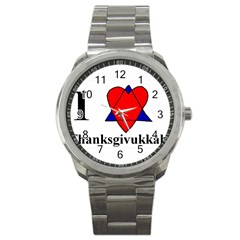 Heartstar Sport Metal Watch by Thanksgivukkah