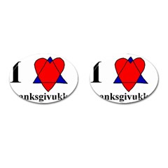 Heartstar Cufflinks (oval) by Thanksgivukkah