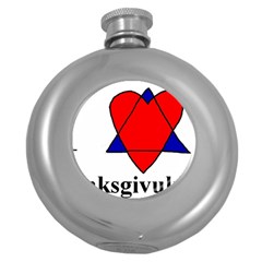 Heartstar Hip Flask (round) by Thanksgivukkah