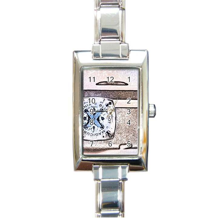 Kodak (7)d Rectangular Italian Charm Watch