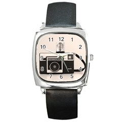 Kodak (3)s Square Leather Watch by KellyHazel