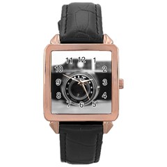 Hit Camera (2) Rose Gold Leather Watch  by KellyHazel