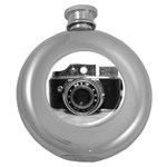 Hit Camera (3) Hip Flask (Round) Front