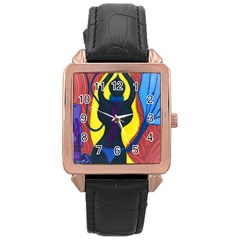 Bound Rose Gold Leather Watch 