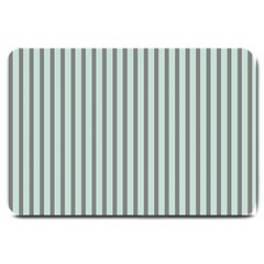 Light Green And Grey Strip Copy Large Door Mat