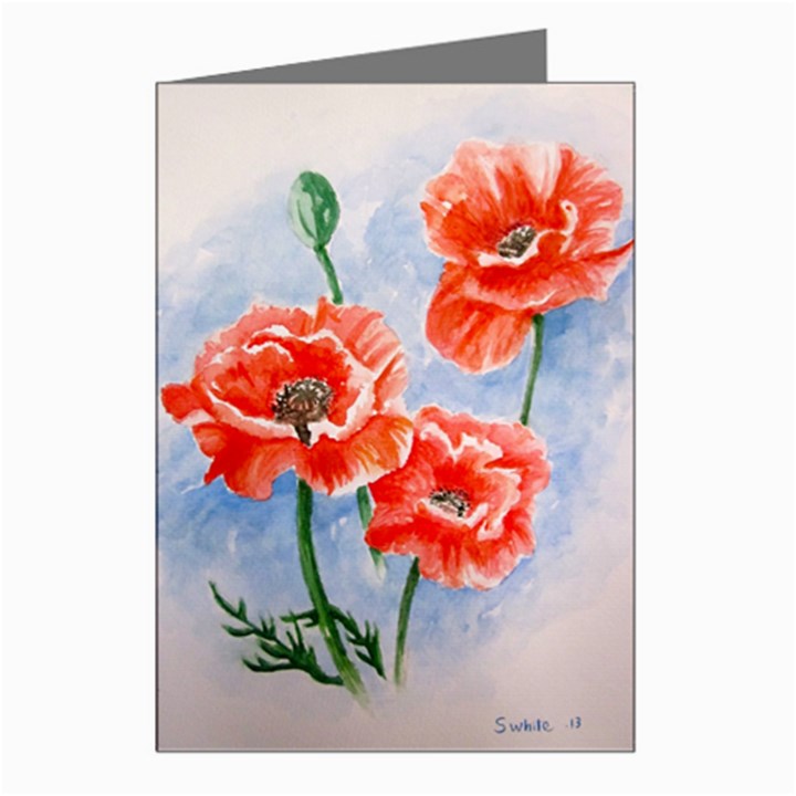 Poppies Greeting Card (8 Pack)