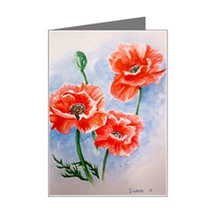 Poppies Mini Greeting Card