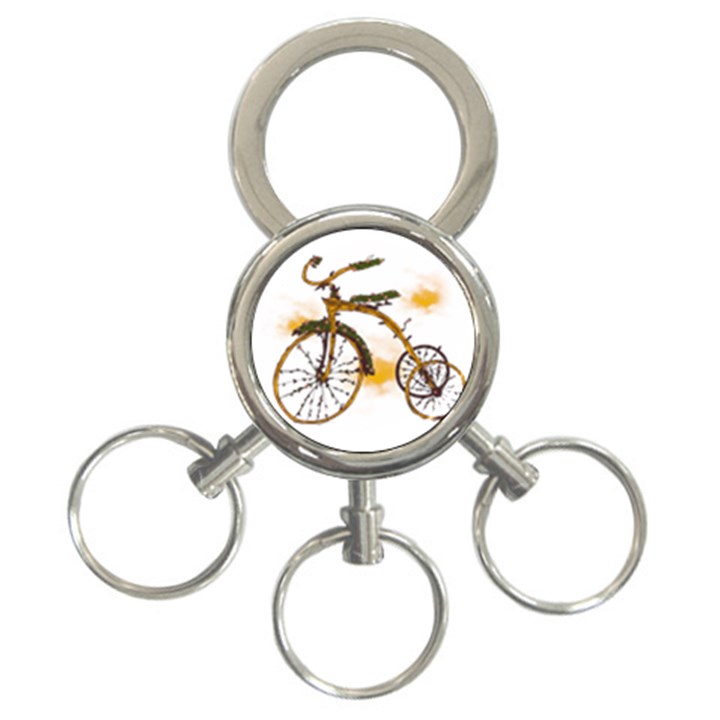 Tree Cycle 3-Ring Key Chain