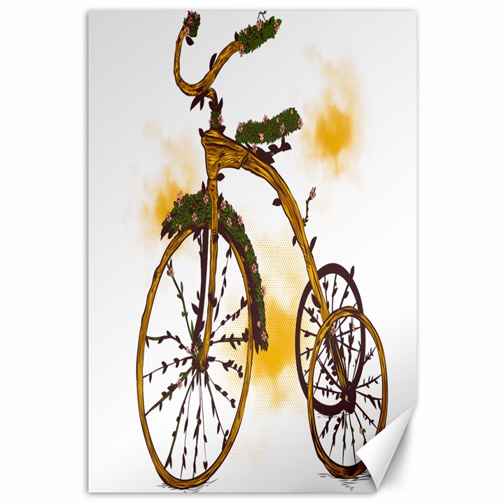 Tree Cycle Canvas 12  x 18  (Unframed)