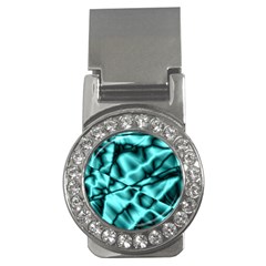 Teal Pattern Money Clip (cz) by KKsDesignz