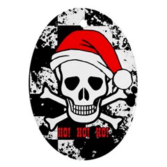 Skull Santa Oval Ornament (two Sides) by Contest1708862