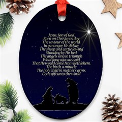 Reason For The Season Oval Ornament