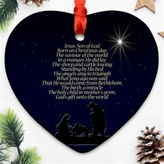 Reason For The Season Heart Ornament