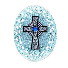 Cross Oval Filigree Ornament (two Sides) by Contest1680728