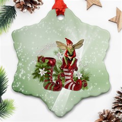 Feeling Elfy Snowflake Ornament by Contest1707632