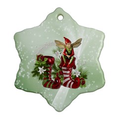 Feeling Elfy Snowflake Ornament (two Sides)