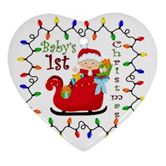 Baby s 1st Christmas Heart Ornament