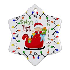 Baby s 1st Christmas Snowflake Ornament