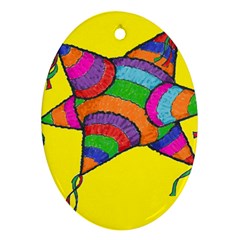 La Pinata Oval Ornament (two Sides)