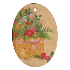 Oil Painting Oval Ornament