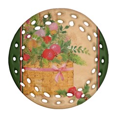 Oil Painting Round Filigree Ornament by Contest1717460