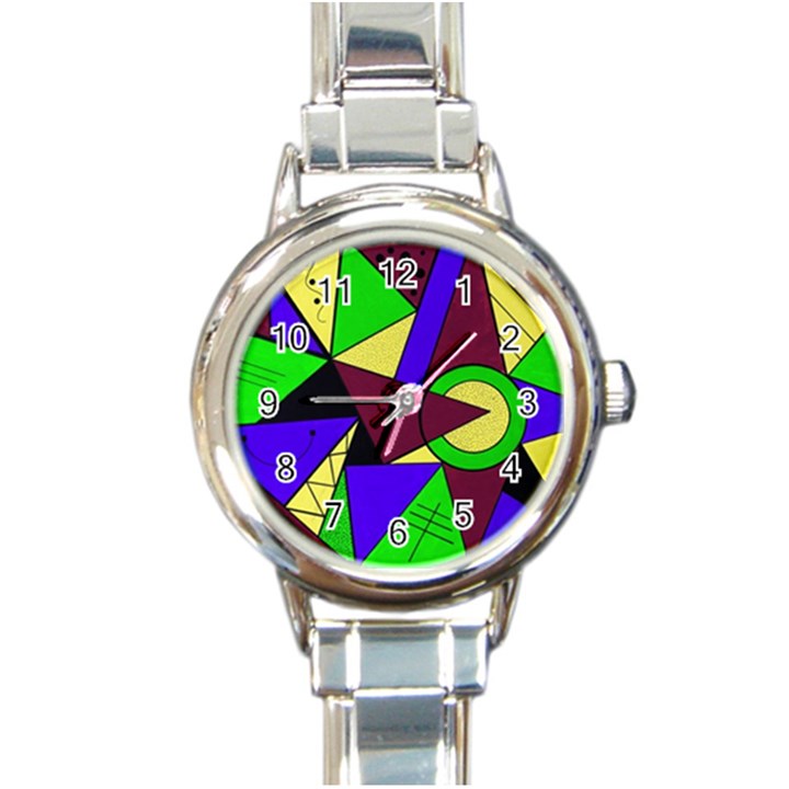 Modern Round Italian Charm Watch