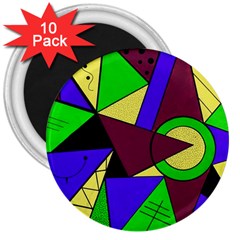 Modern 3  Button Magnet (10 Pack) by Siebenhuehner