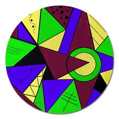 Modern Magnet 5  (round) by Siebenhuehner