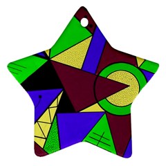 Modern Star Ornament (two Sides) by Siebenhuehner