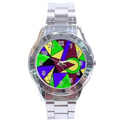 Modern Stainless Steel Watch (men s)