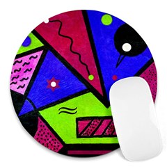 Modern Art 8  Mouse Pad (round)