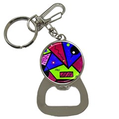 Modern Art Bottle Opener Key Chain by Siebenhuehner