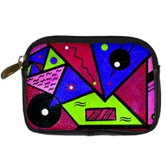 Modern Art Digital Camera Leather Case