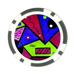 Modern Art Poker Chip 10 Pack