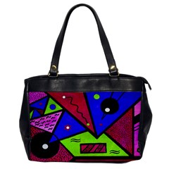 Modern Art Oversize Office Handbag (one Side)