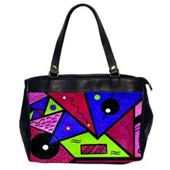 Modern Art Oversize Office Handbag (two Sides)