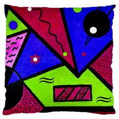 Modern Art Large Cushion Case (single Sided) 