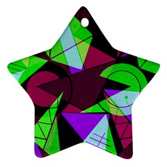 Modern Art Star Ornament