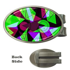 Modern Art Money Clip (oval)